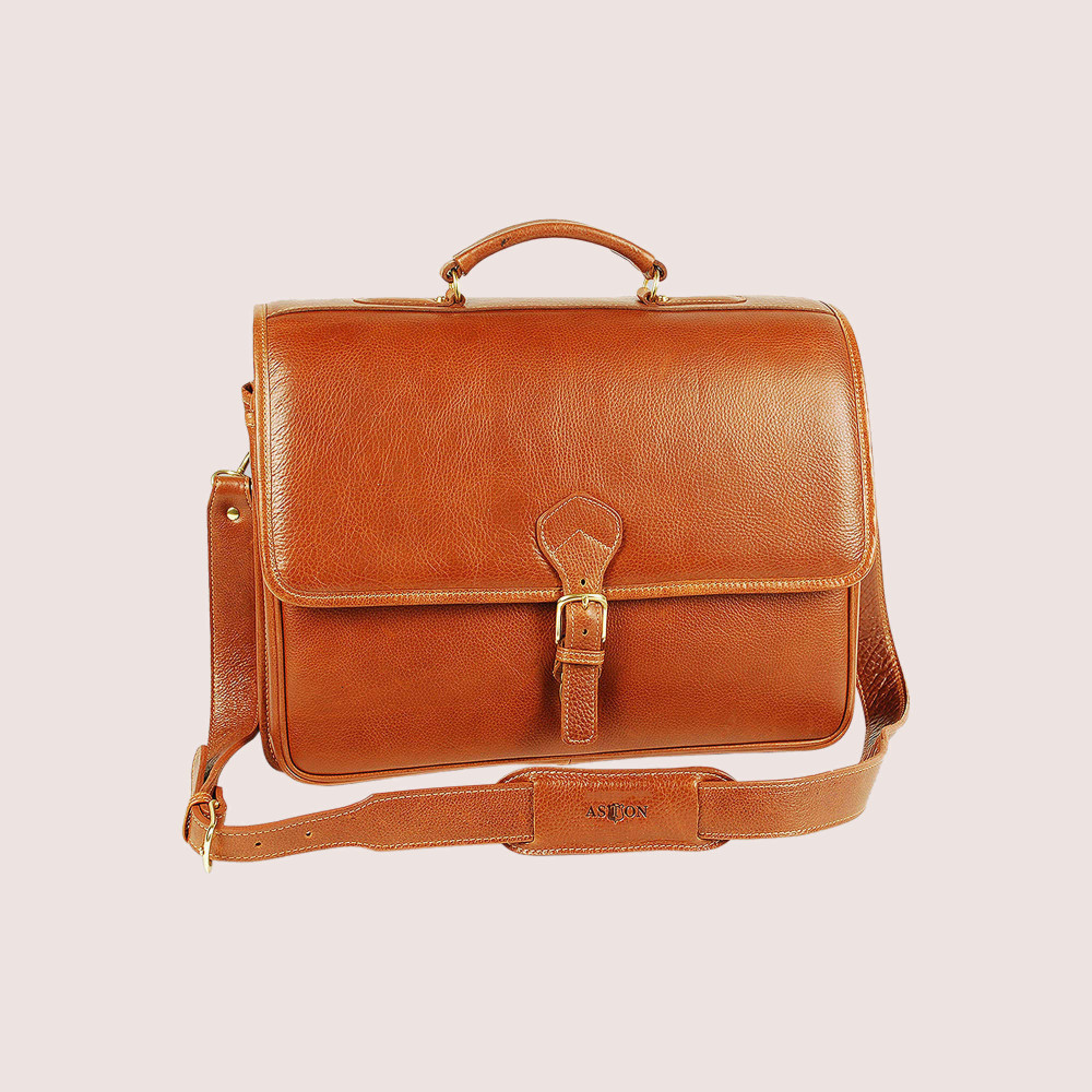 Charles Double Compartment Briefcase w/laptop case