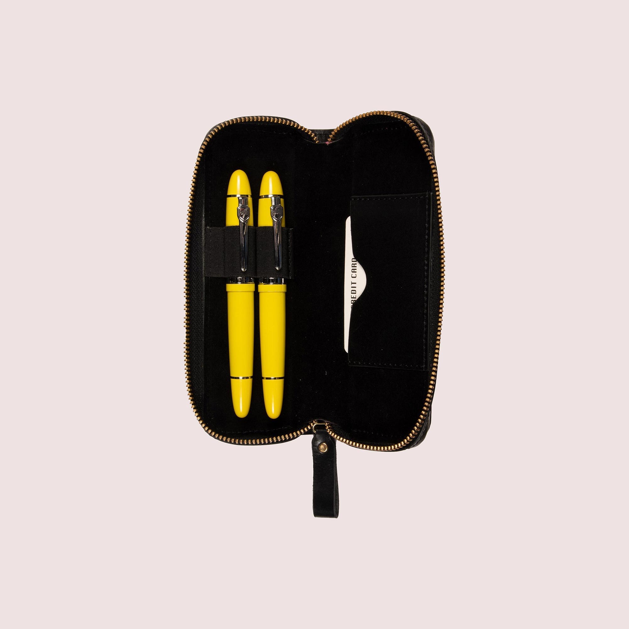 Zippered Pen Case for Two Pens
