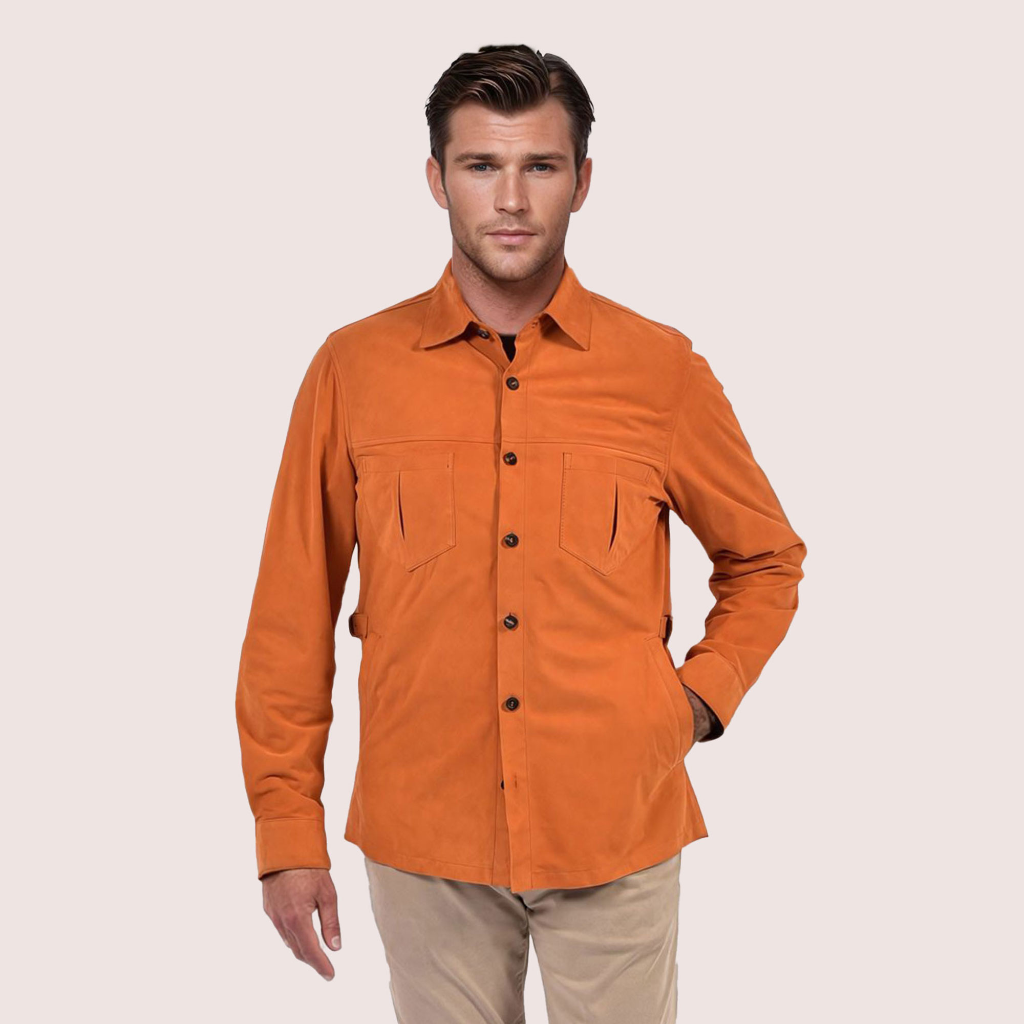 Paxton goat suede jacket