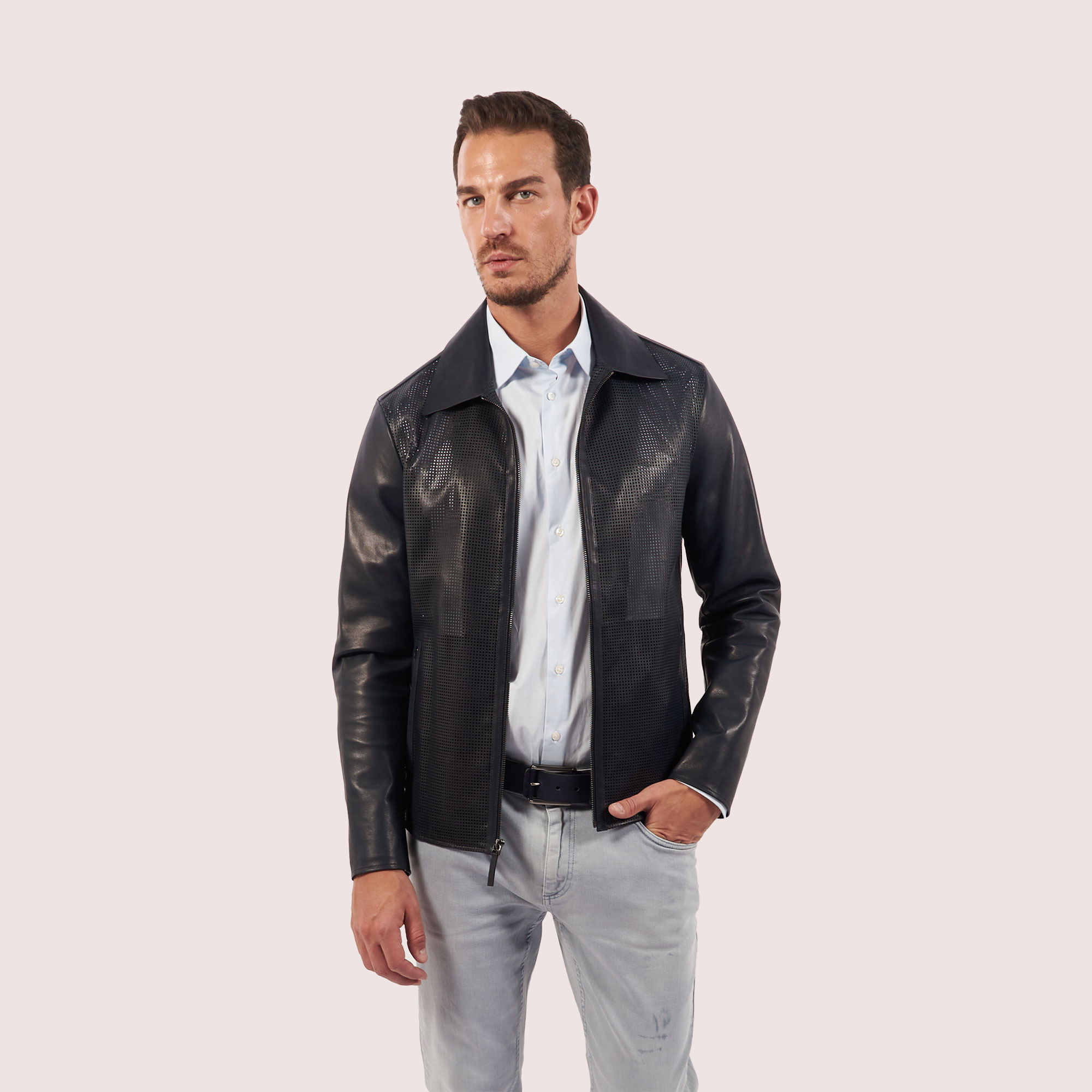 Aston Leather | Easton goat suede jacket