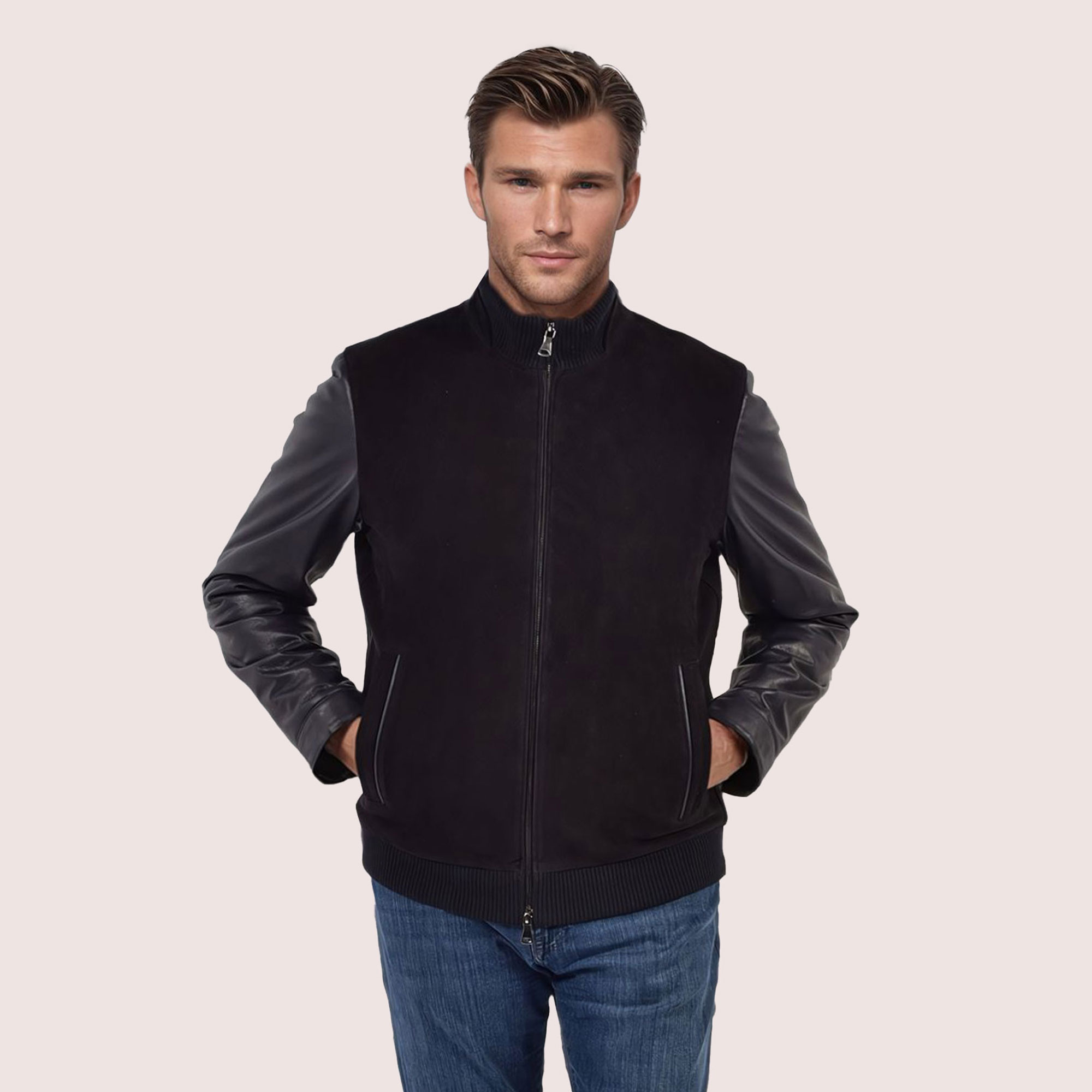 Kellen goat suede jacket