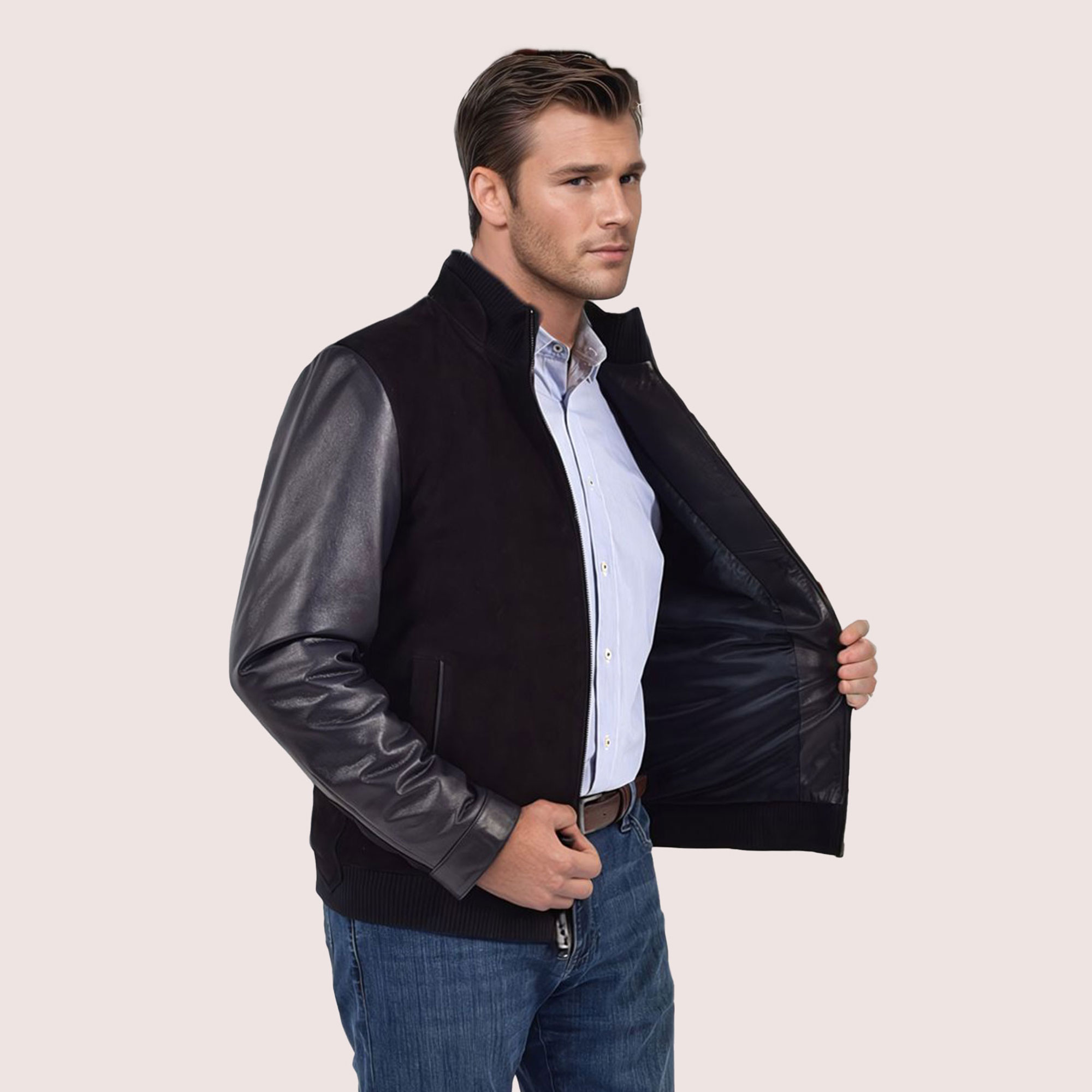 Kellen goat suede jacket