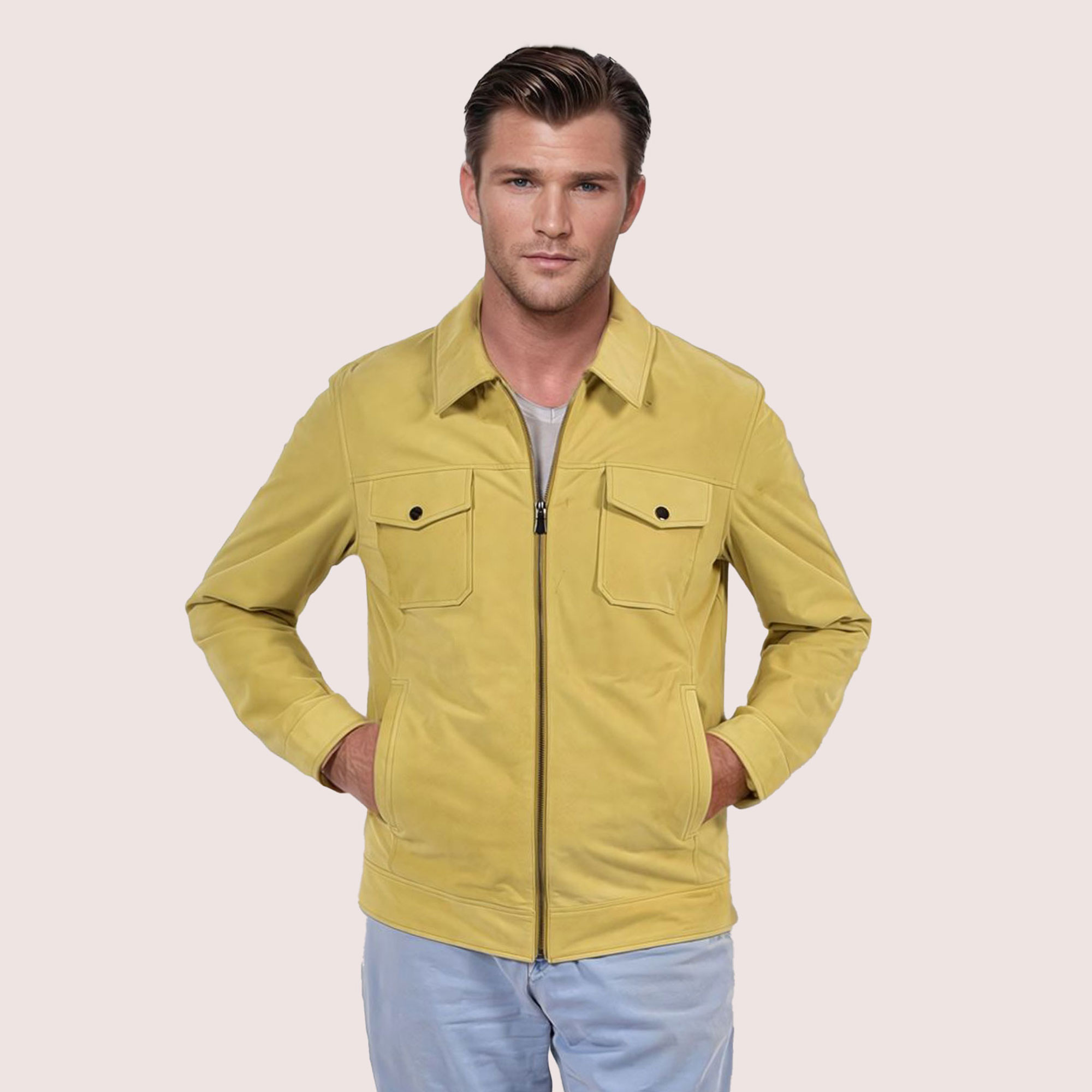 Lennox goat suede jacket