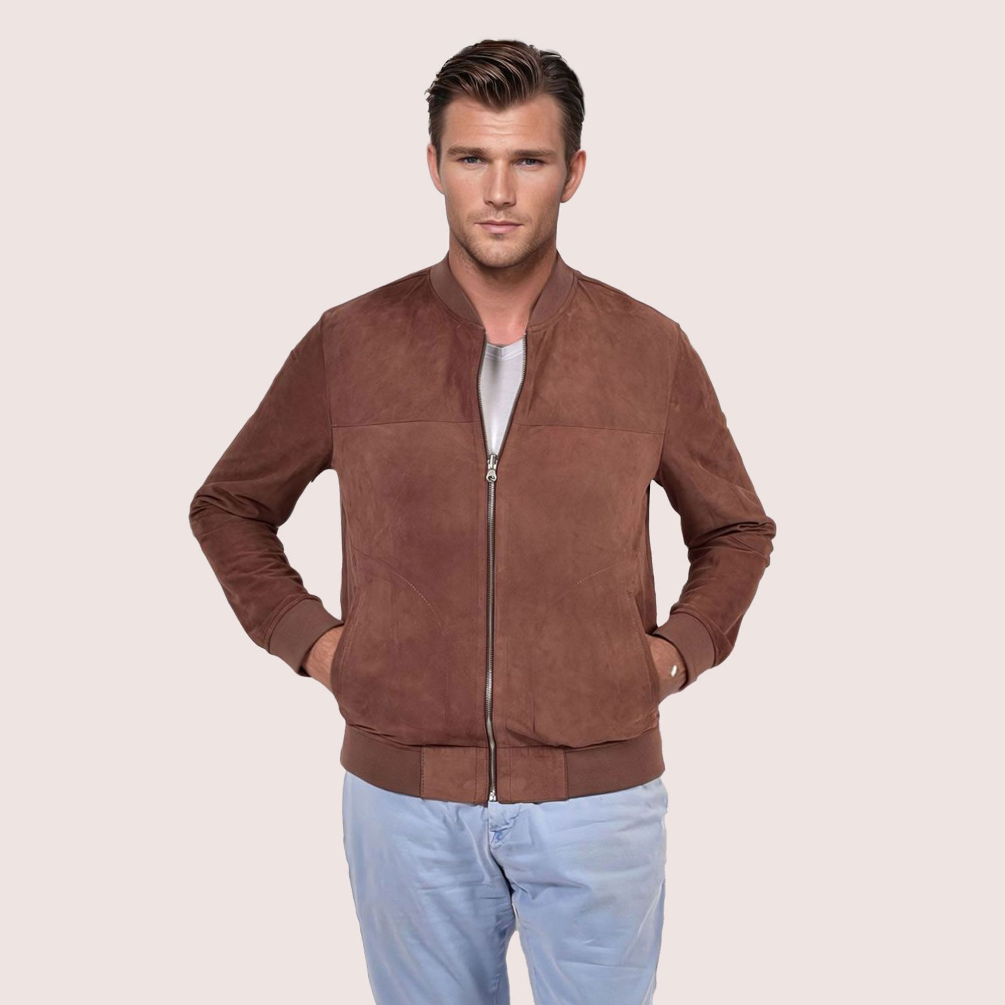 Mason reversible goat suede jacket