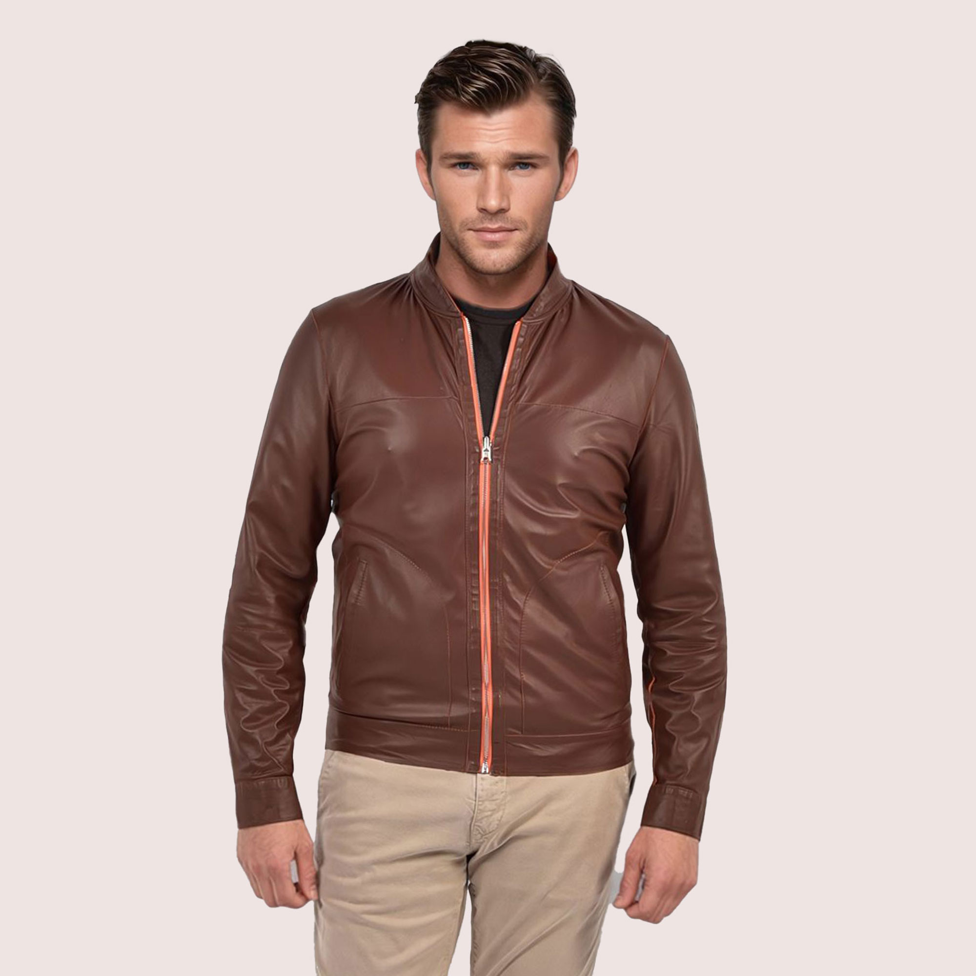 Parker reversible goat suede jacket