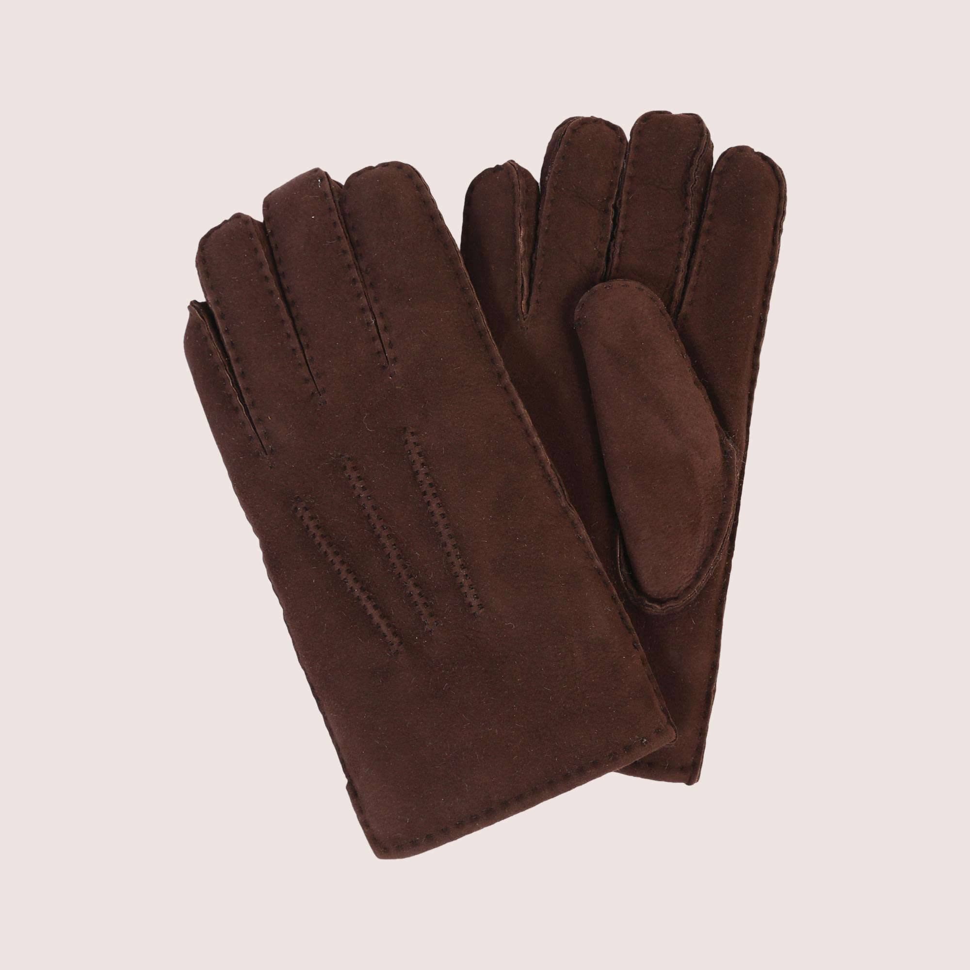 Men's Sheepskin Top-Stitched Gloves