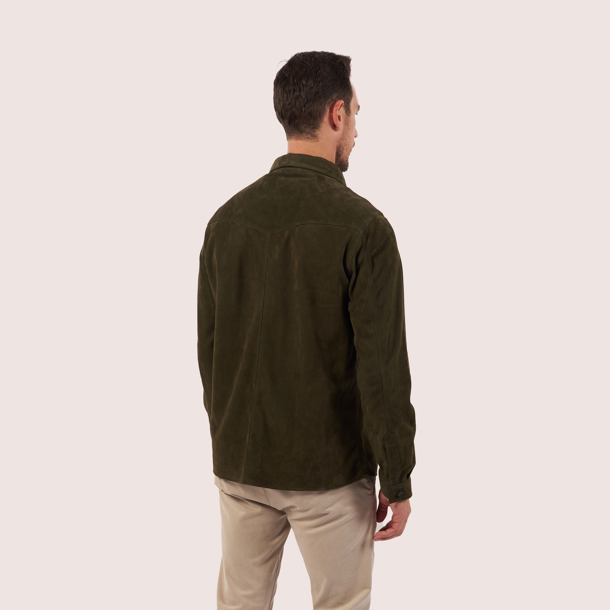Langley goat suede shirt