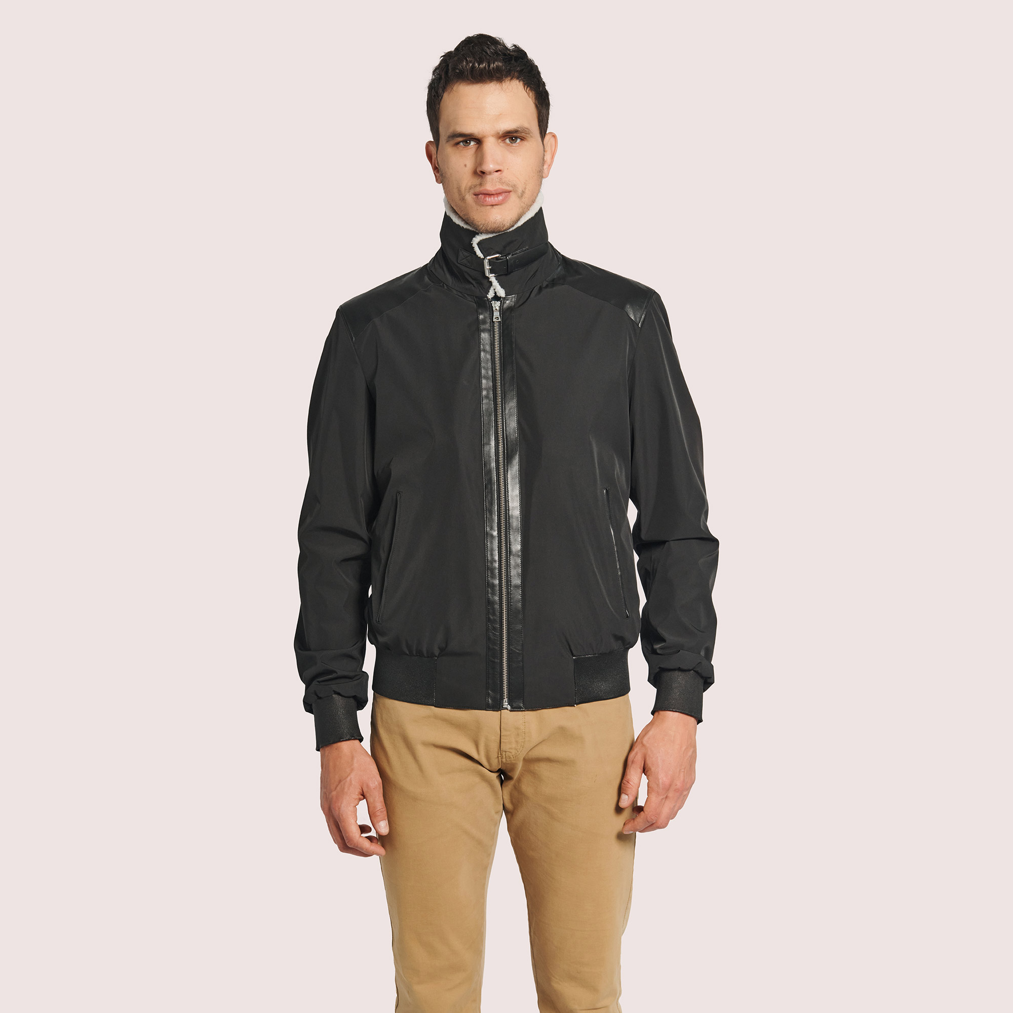 Ashford Weatherproof Fabric/Shearling Jacket