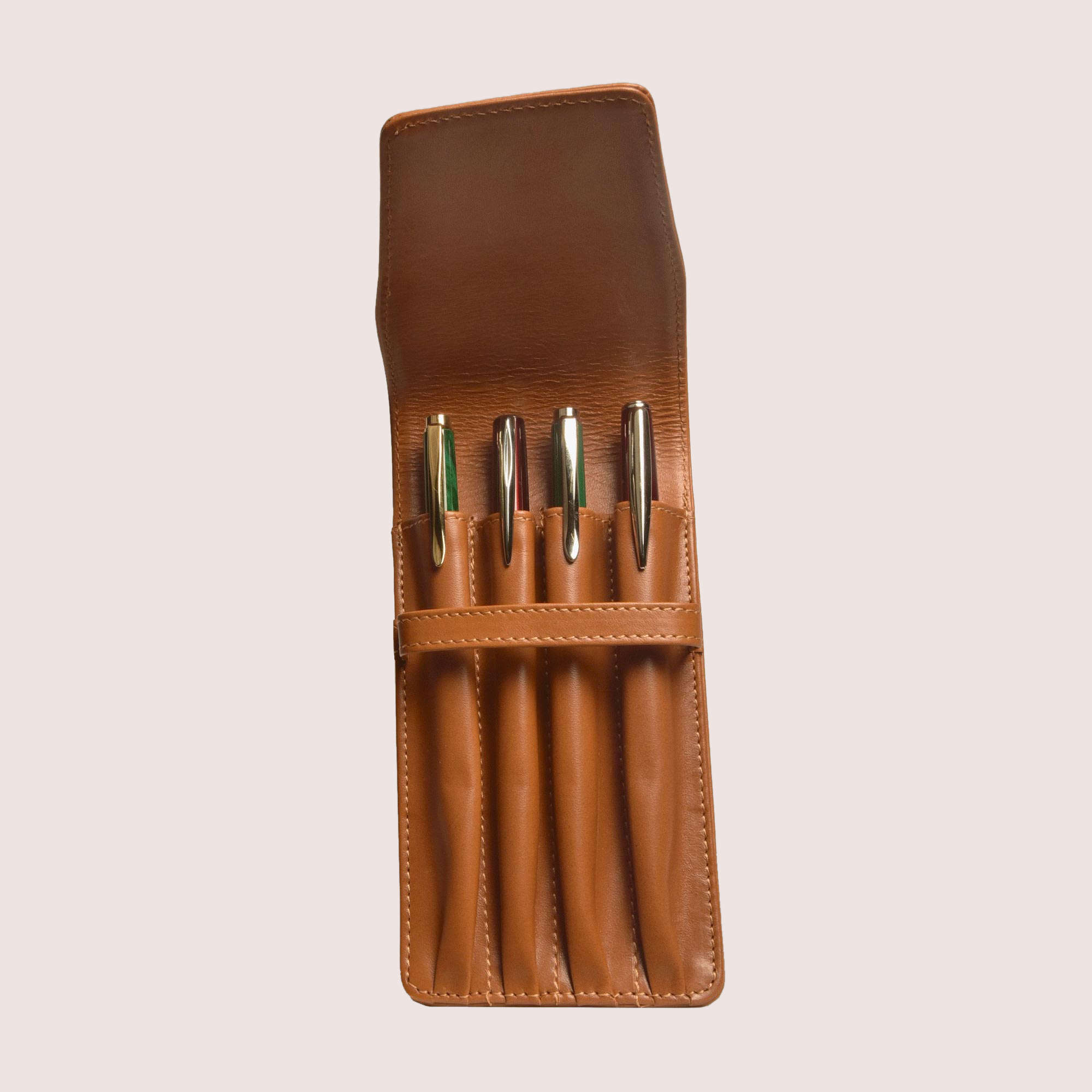 Four Pen Leather Case
