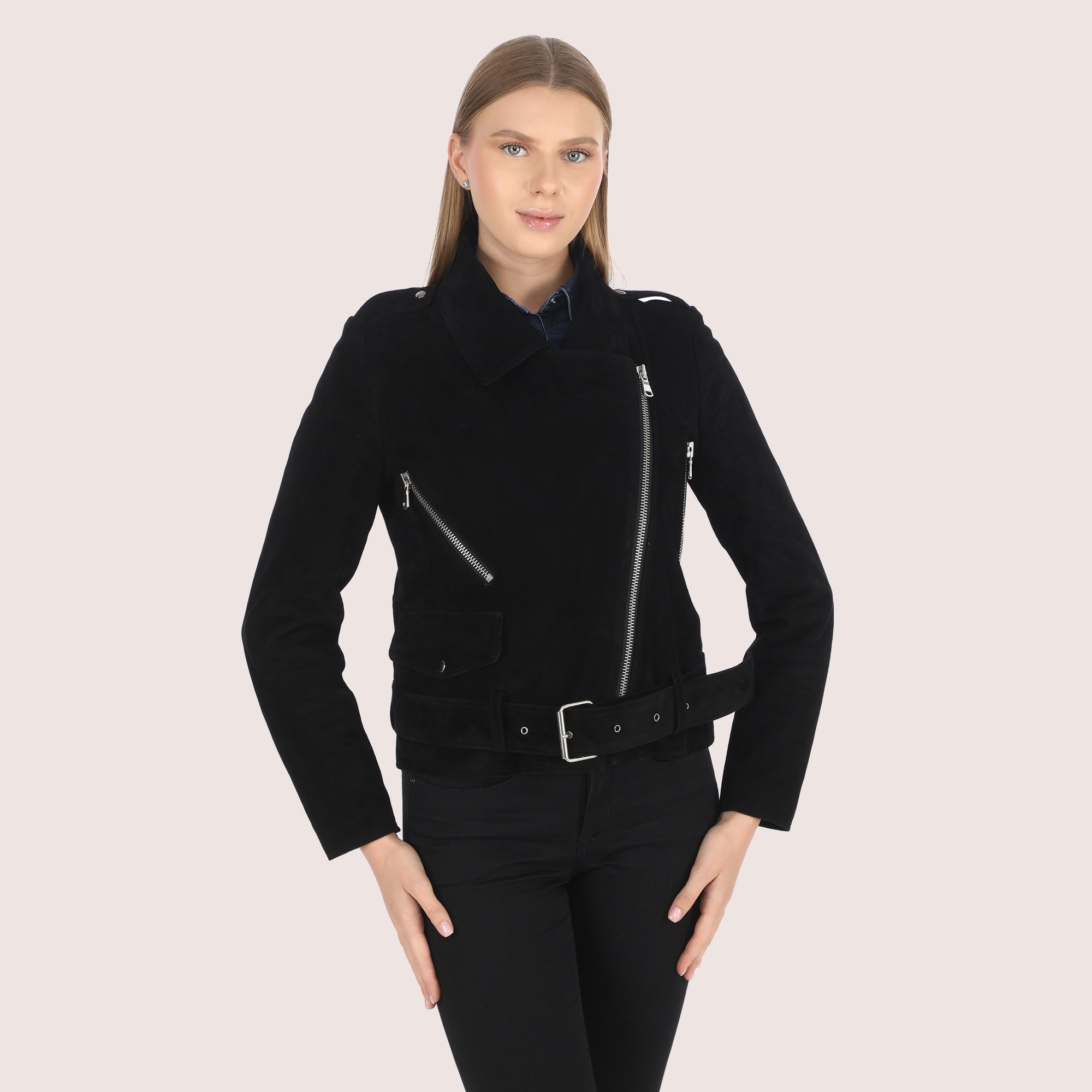 Clarissa Goat Suede Jacket