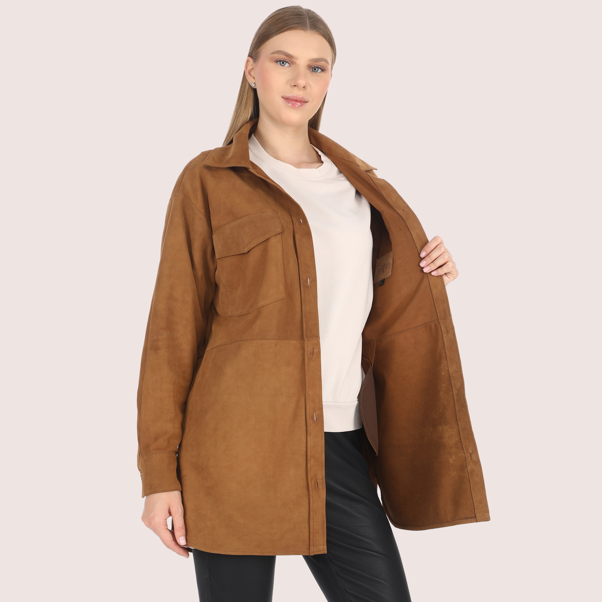Clementine Goat Suede Jacket