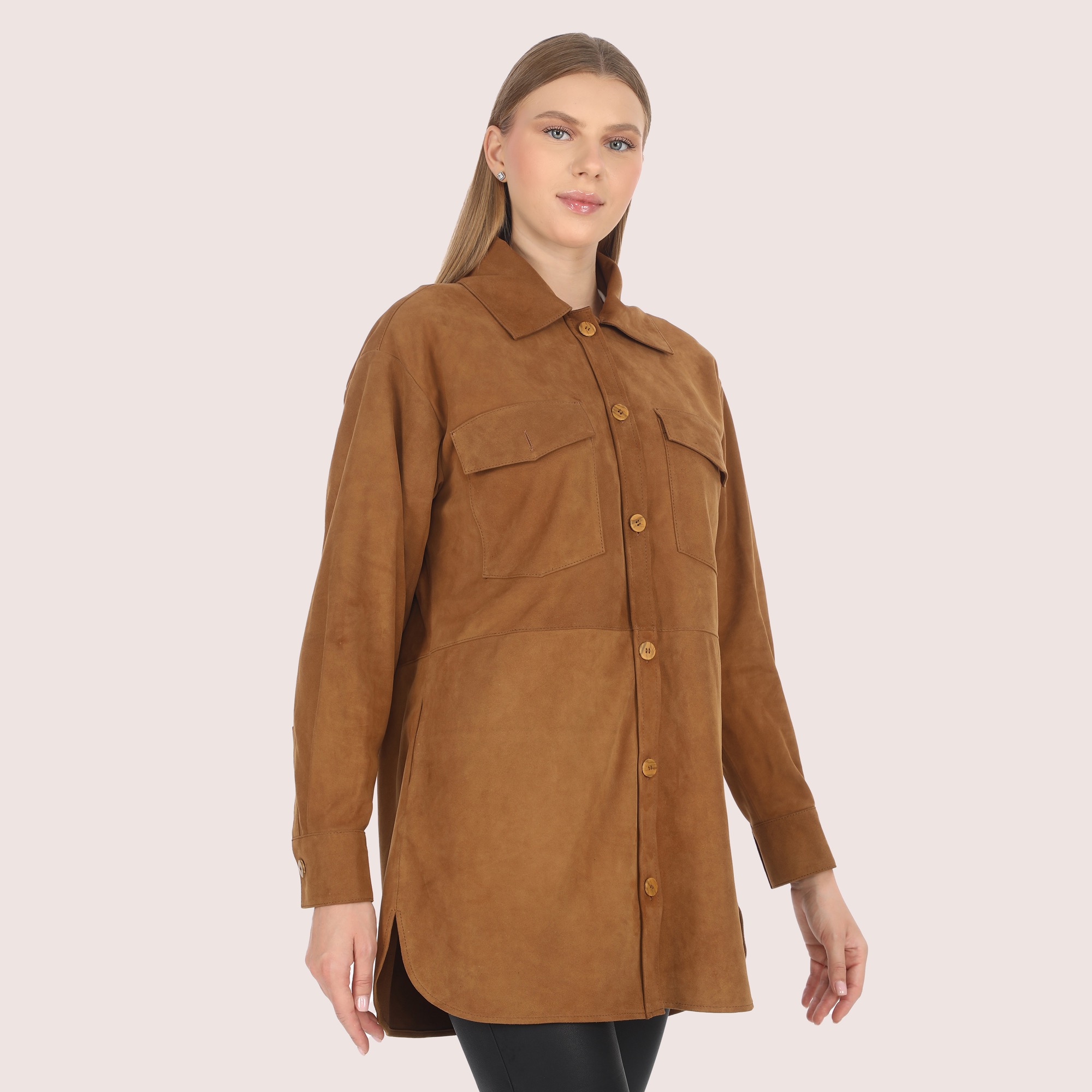 Clementine Goat Suede Jacket