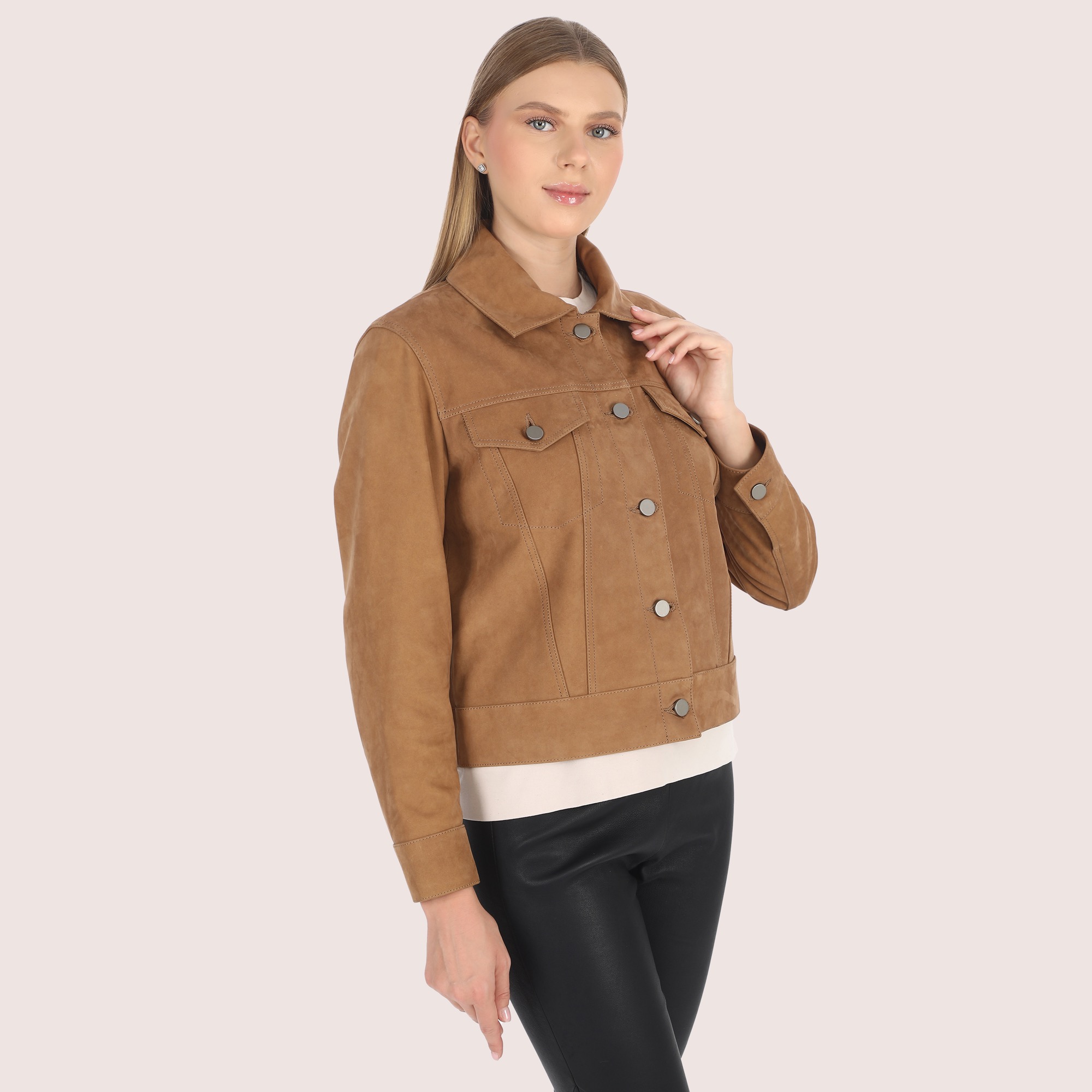 Colette Goat Suede Jacket