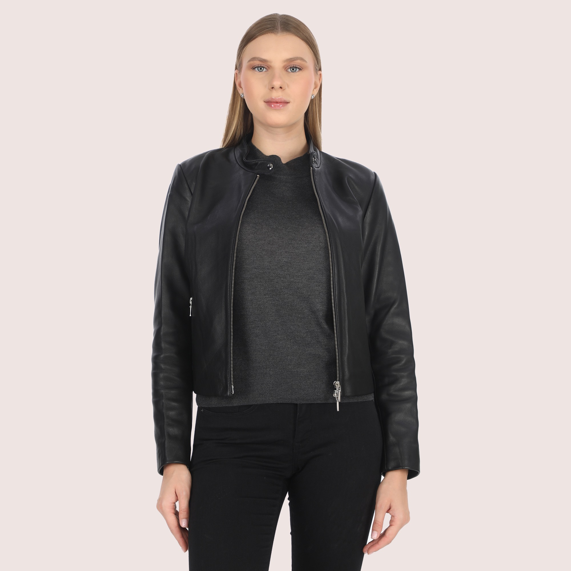 Erica Lambskin Jacket