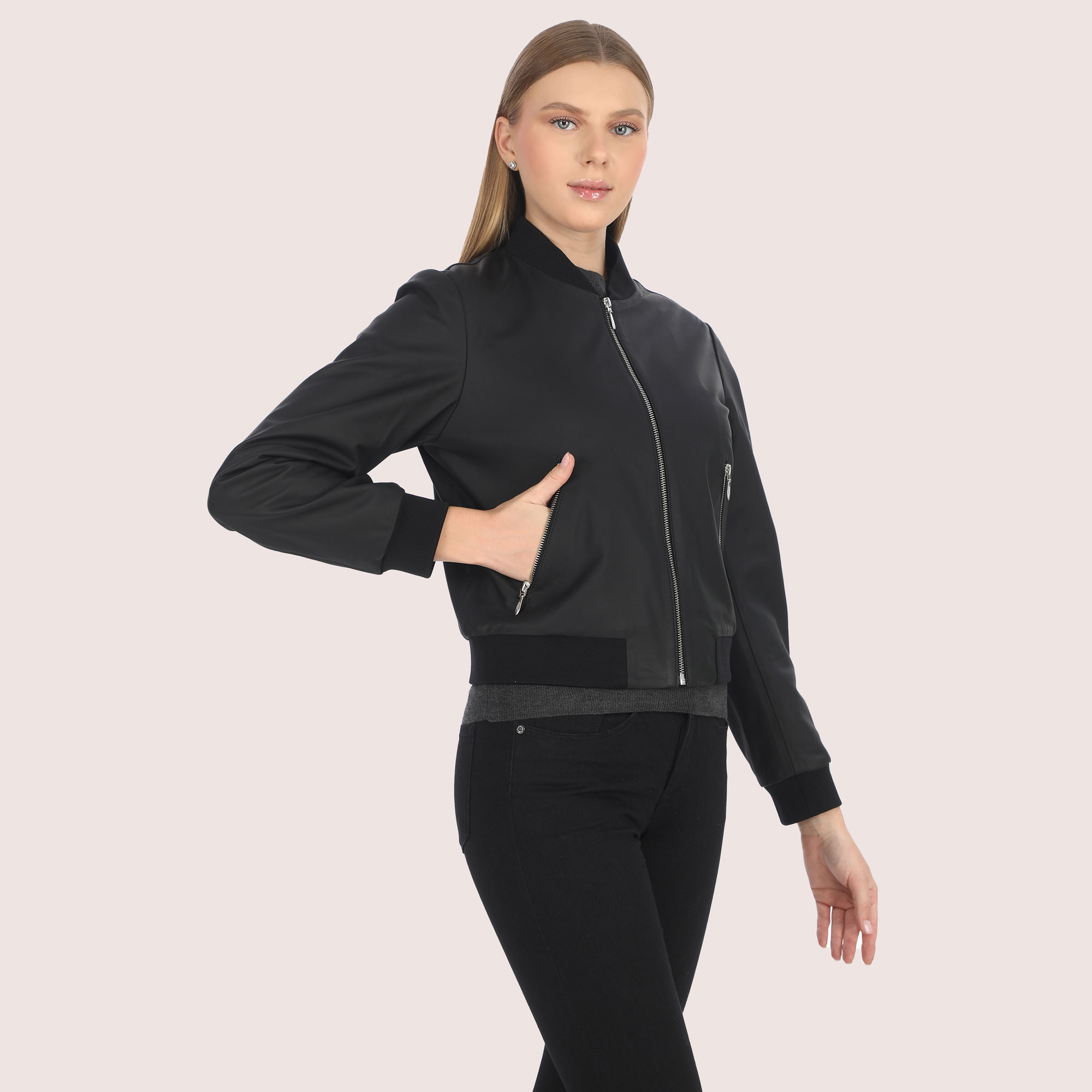 Gabriella Lambskin Jacket