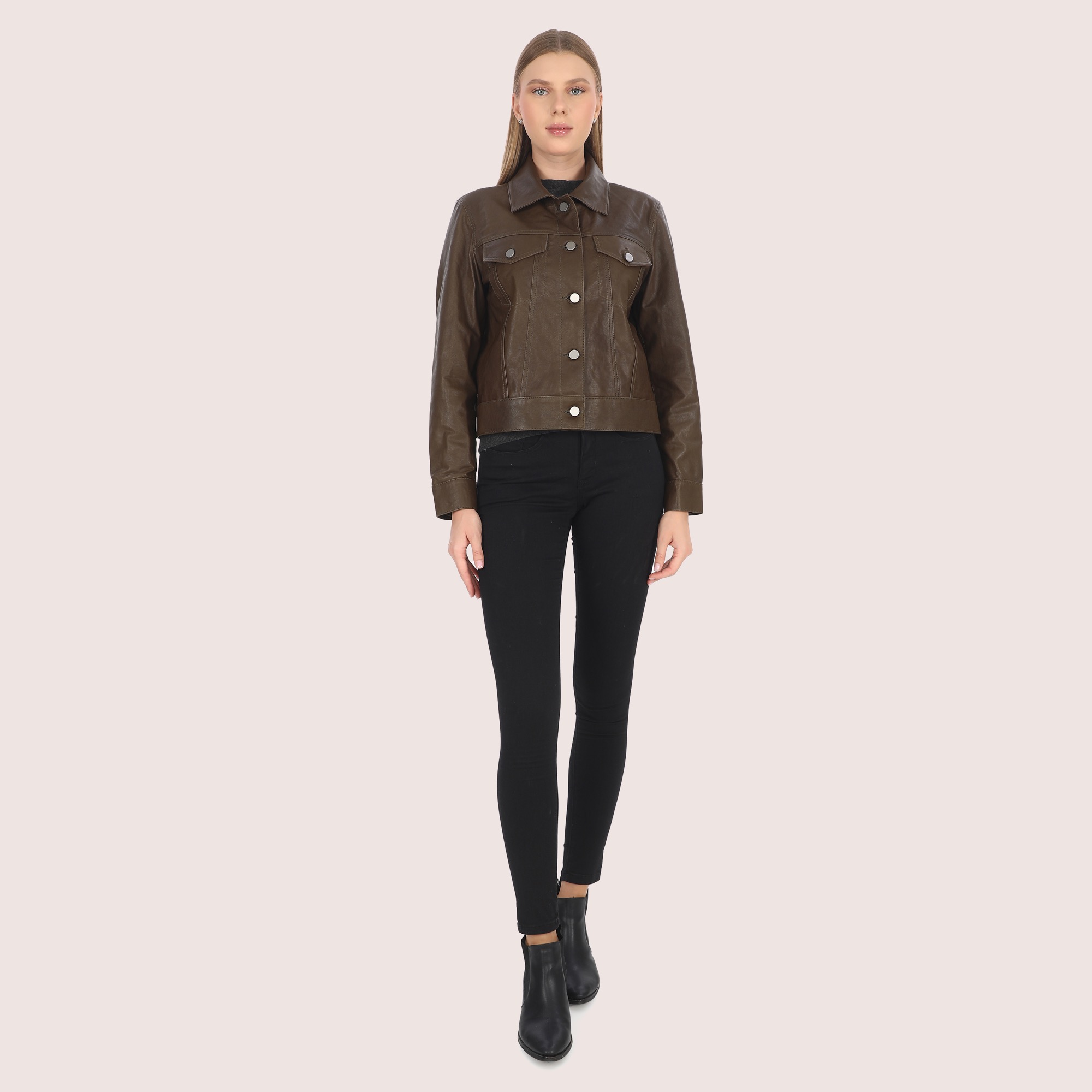 Hannah Lambskin Jacket