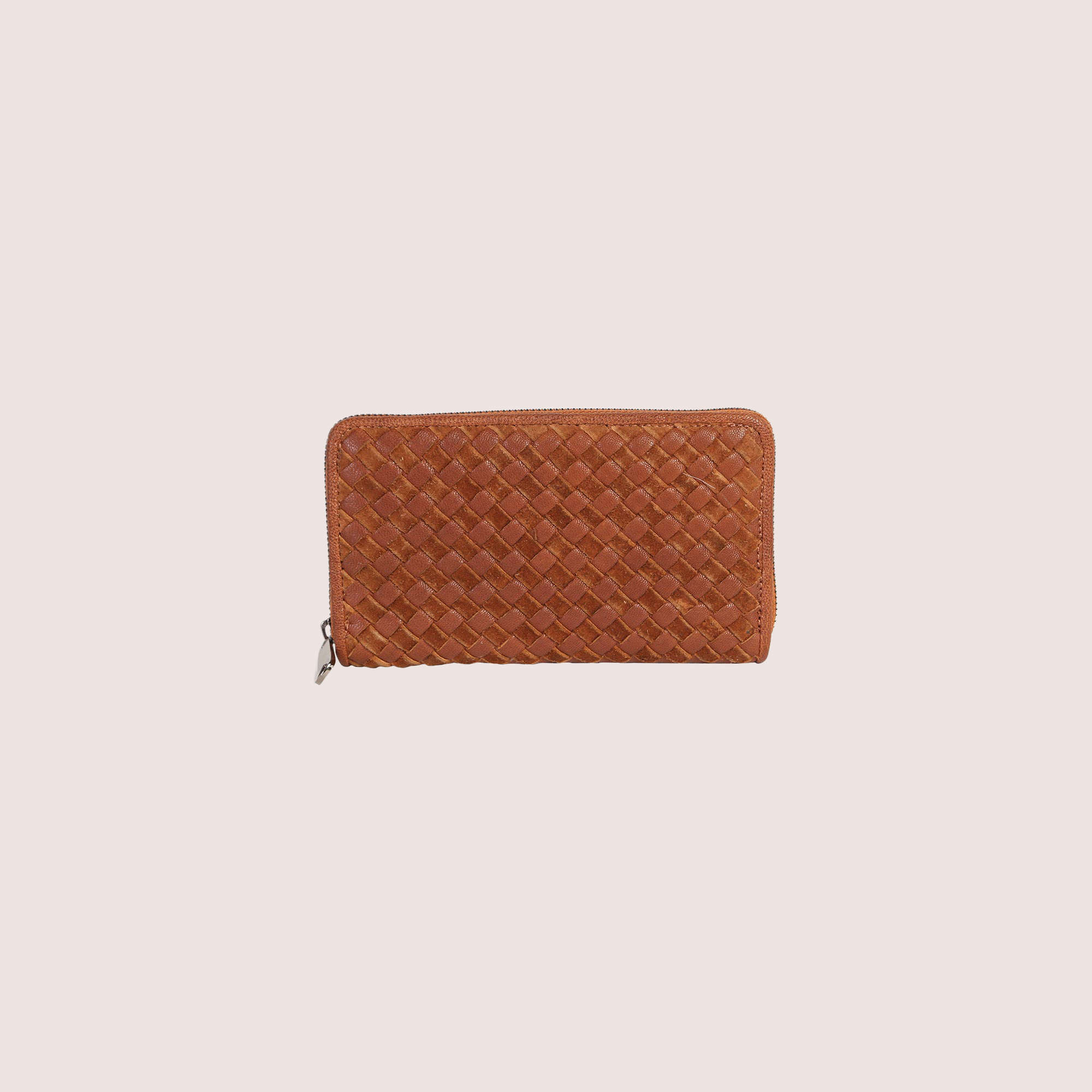 Nikki Woven Leather Wallet