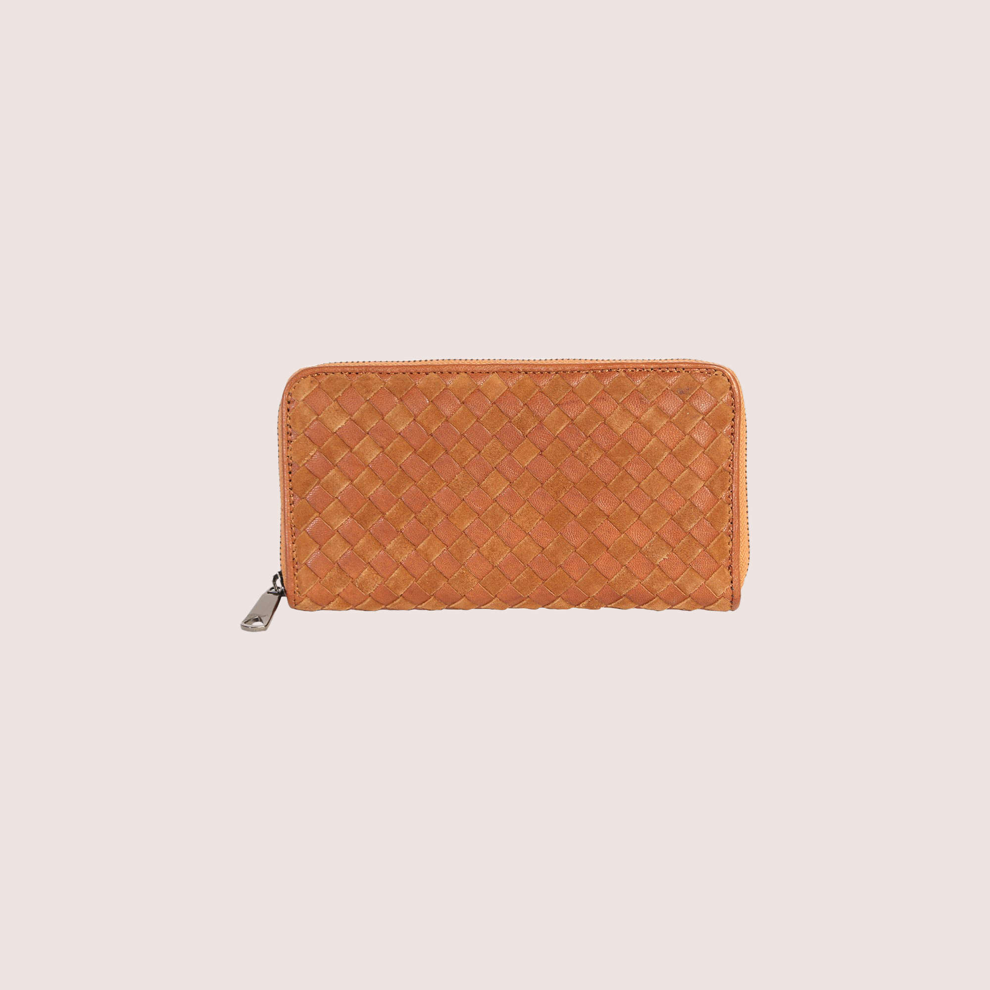 Nikki Woven Leather Wallet